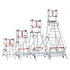200kg Rated Monstar Pro Aluminium Rolling Platform Ladder
