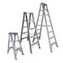 Indalex Double Sided Aluminium Step Ladder - 150kg to 135kg Rated